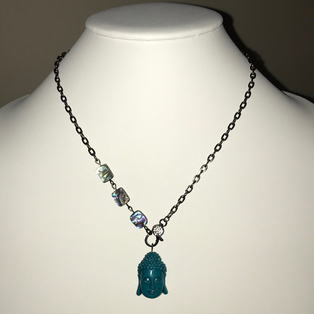 Handmade Buddha pendant necklace